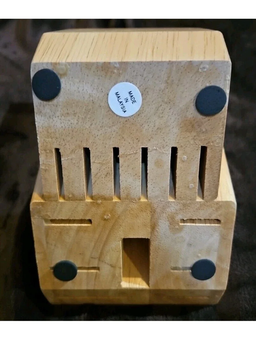 FarberWare Knife Block 13 Slot Plus Scissors Holster Wood 8
